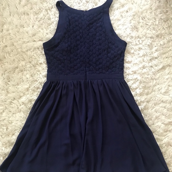 Navy Blue Francesca’s Collection Dress - Picture 2 of 2